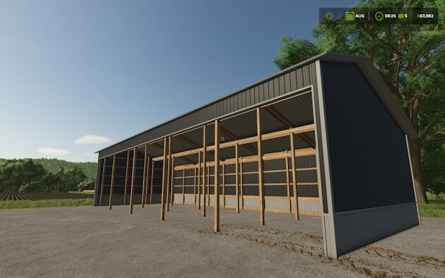30×80 Three Sided Shed v1.0
