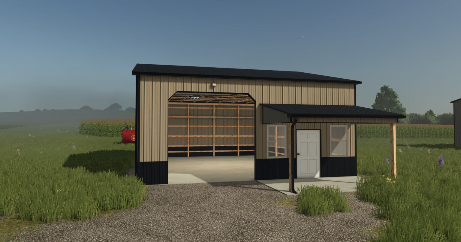 32×40 Shed with Porch V1.0
