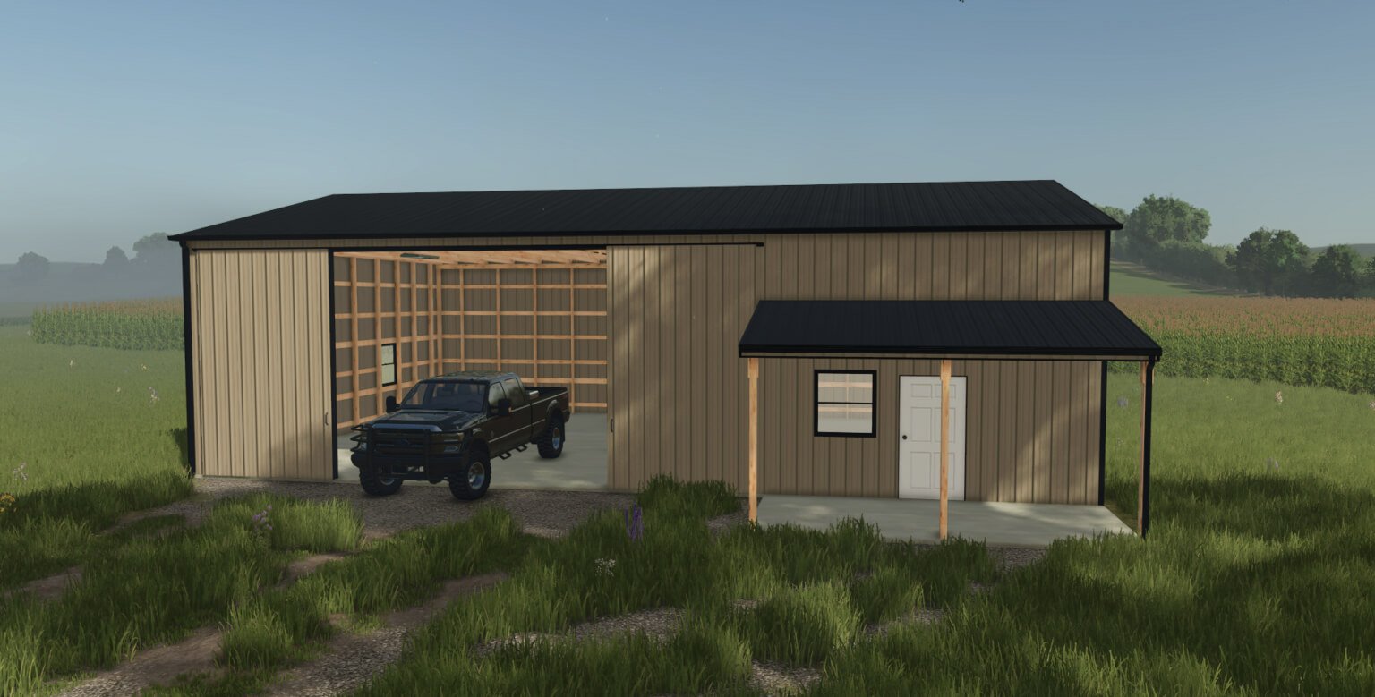 40×60 Shed With Porch V1.0