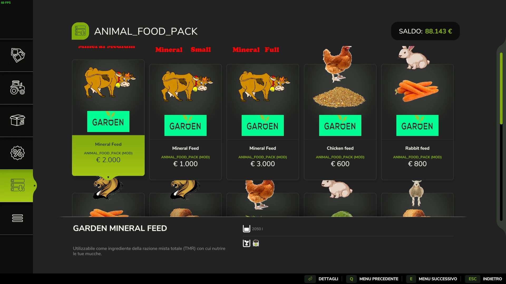 Animal Food Pack v1.0