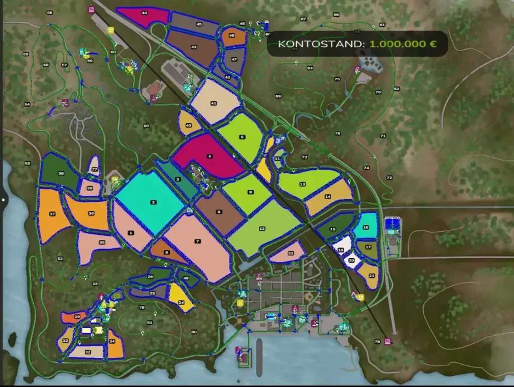 Autodrive courses for the Asia Map Hutan pantai v1.0
