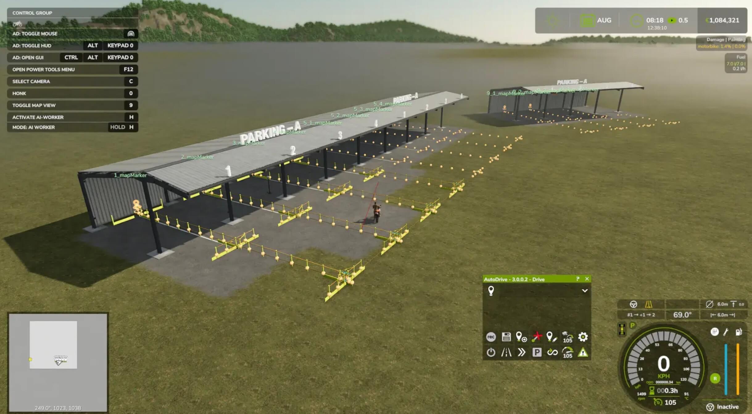 AutoDrive for Parking Sheds Pack v1.0
