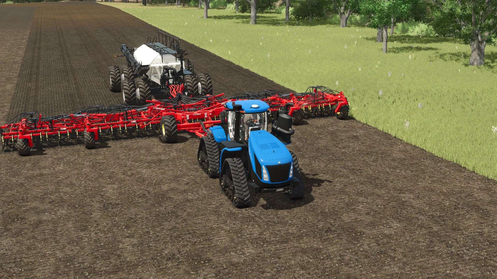 Bourgault 3320-76 Paralink Hoe Drill + 7950 Air Cart v1.0