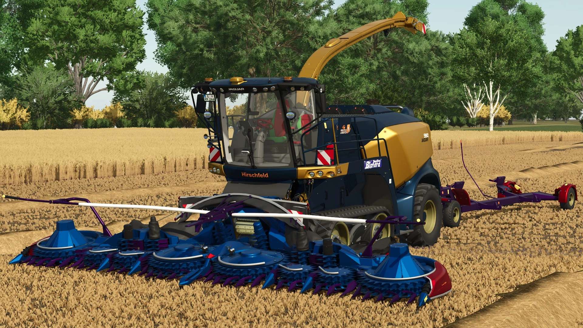 Claas Jaguar 990 Terra Trac Hirschfeld Edition v1.0