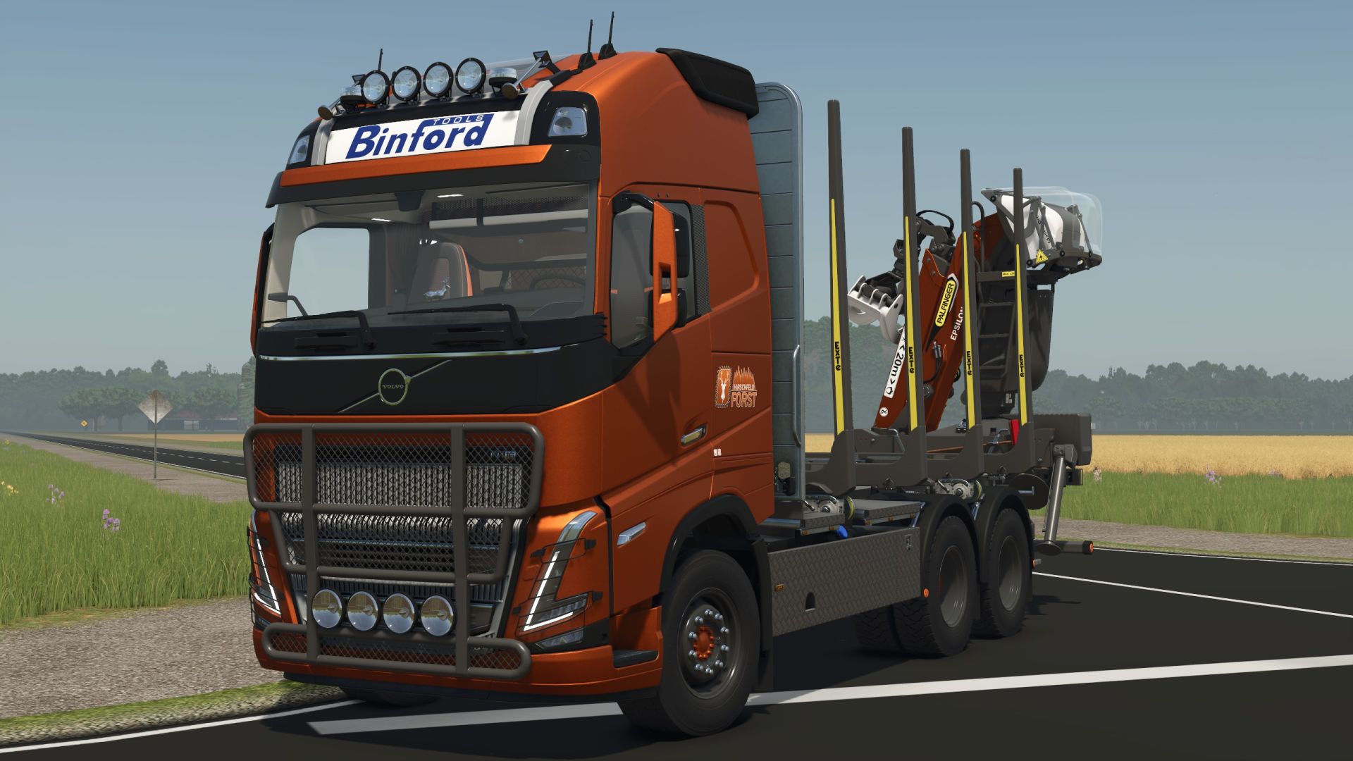 Forest truck with loading crane V1.0