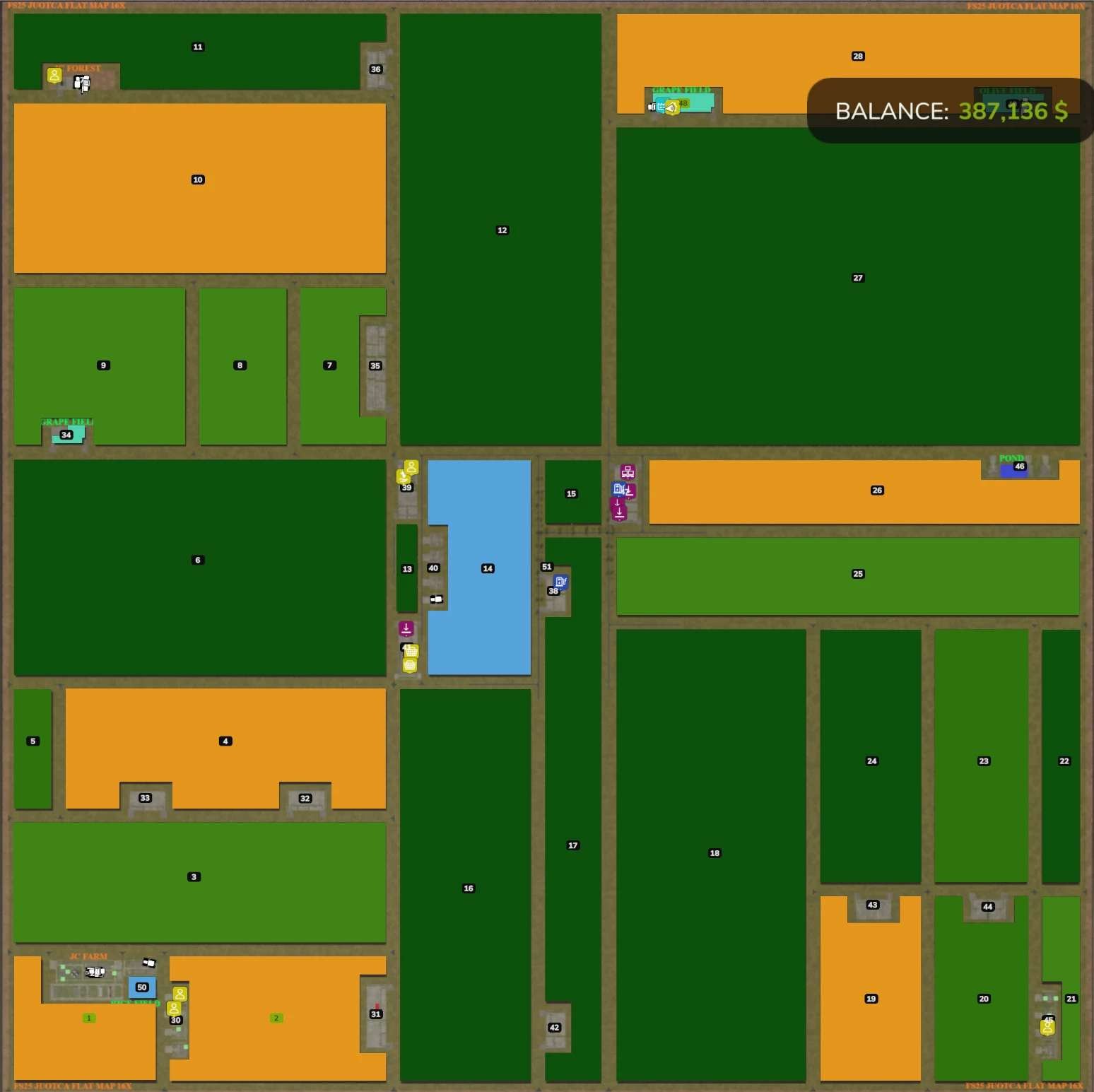 Juotca Flat Map 16X v1.2