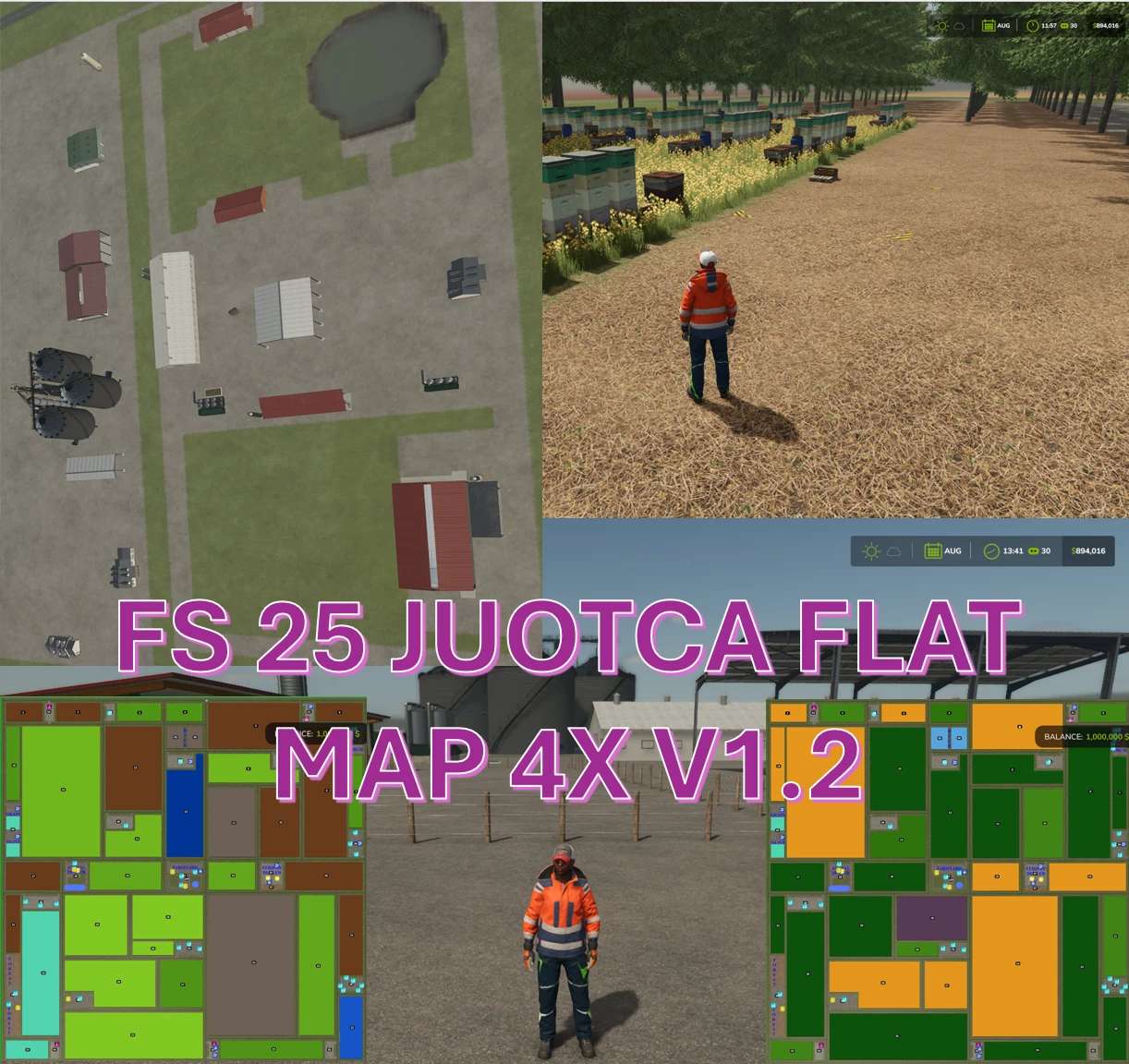 JUOTCA FLAT MAP 4X V1.2.1