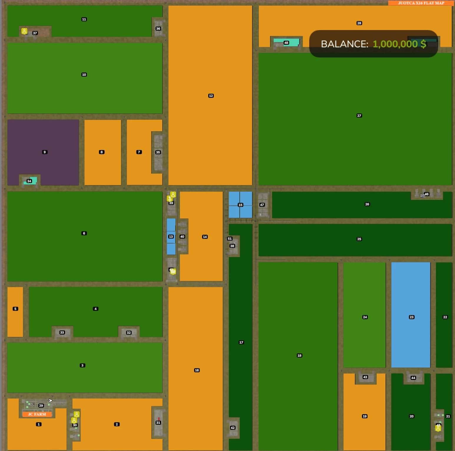 Juotca Flat Map Empty 16X V1.0