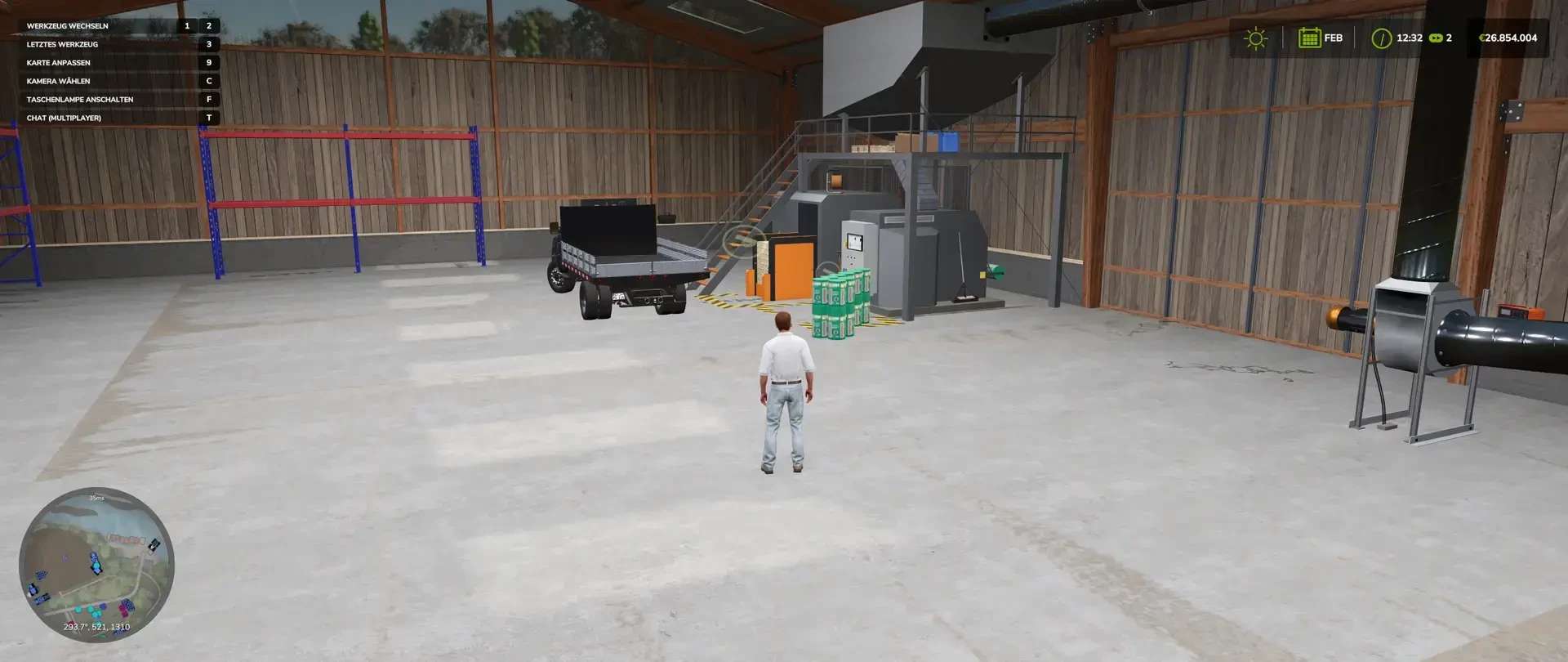 Fully animated wood pellet production plant v1.3