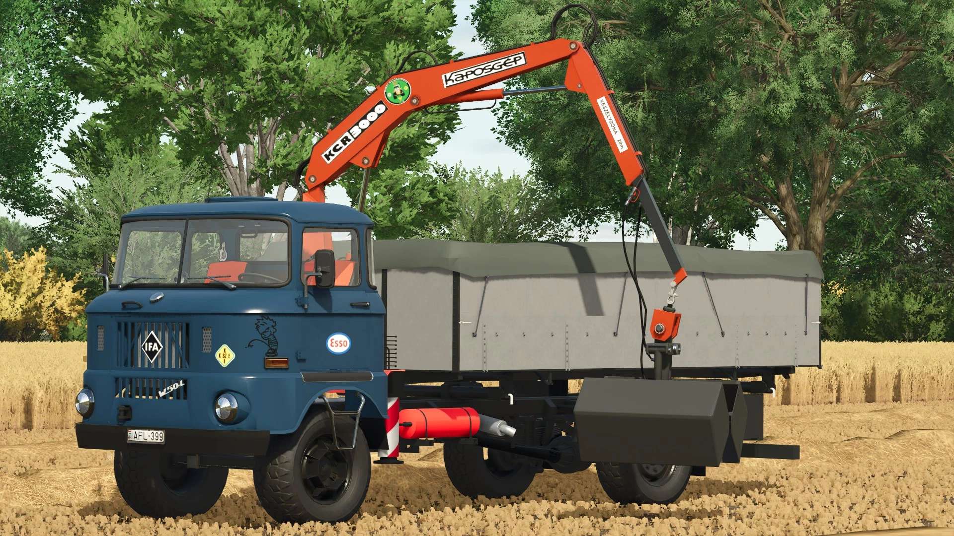 IFA W50 Loader Truck with Crane v1.0