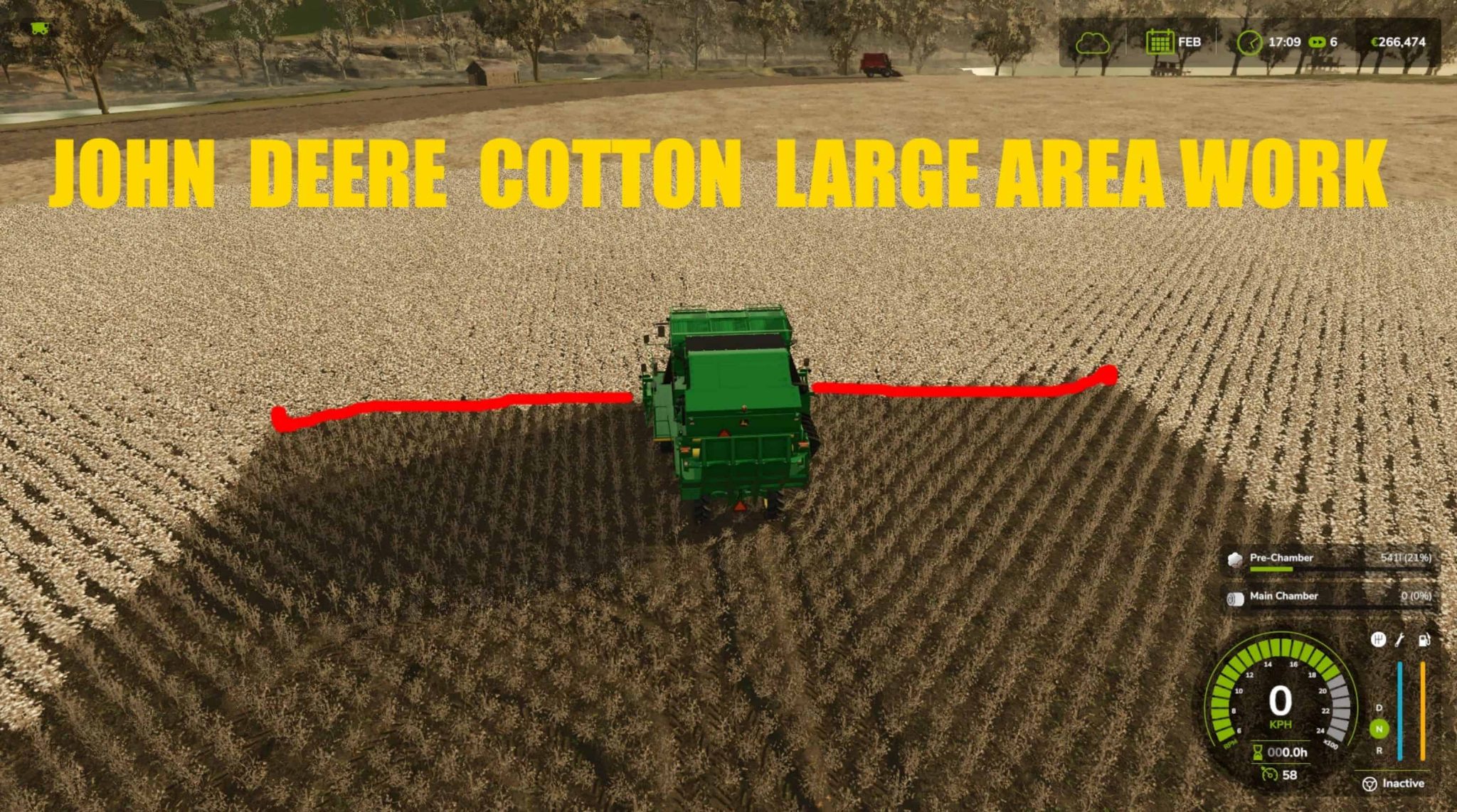 John Deere Cotton harvester (Big Field) v1.0