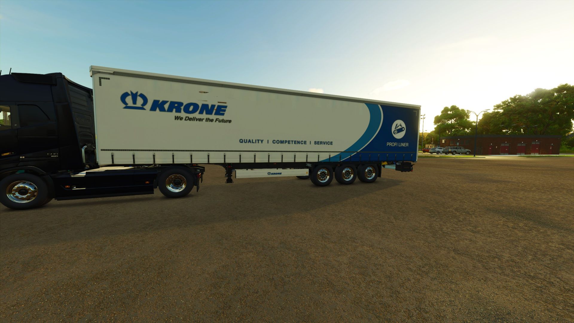 Krone Profil-liner Trailer With Ramps V1.0