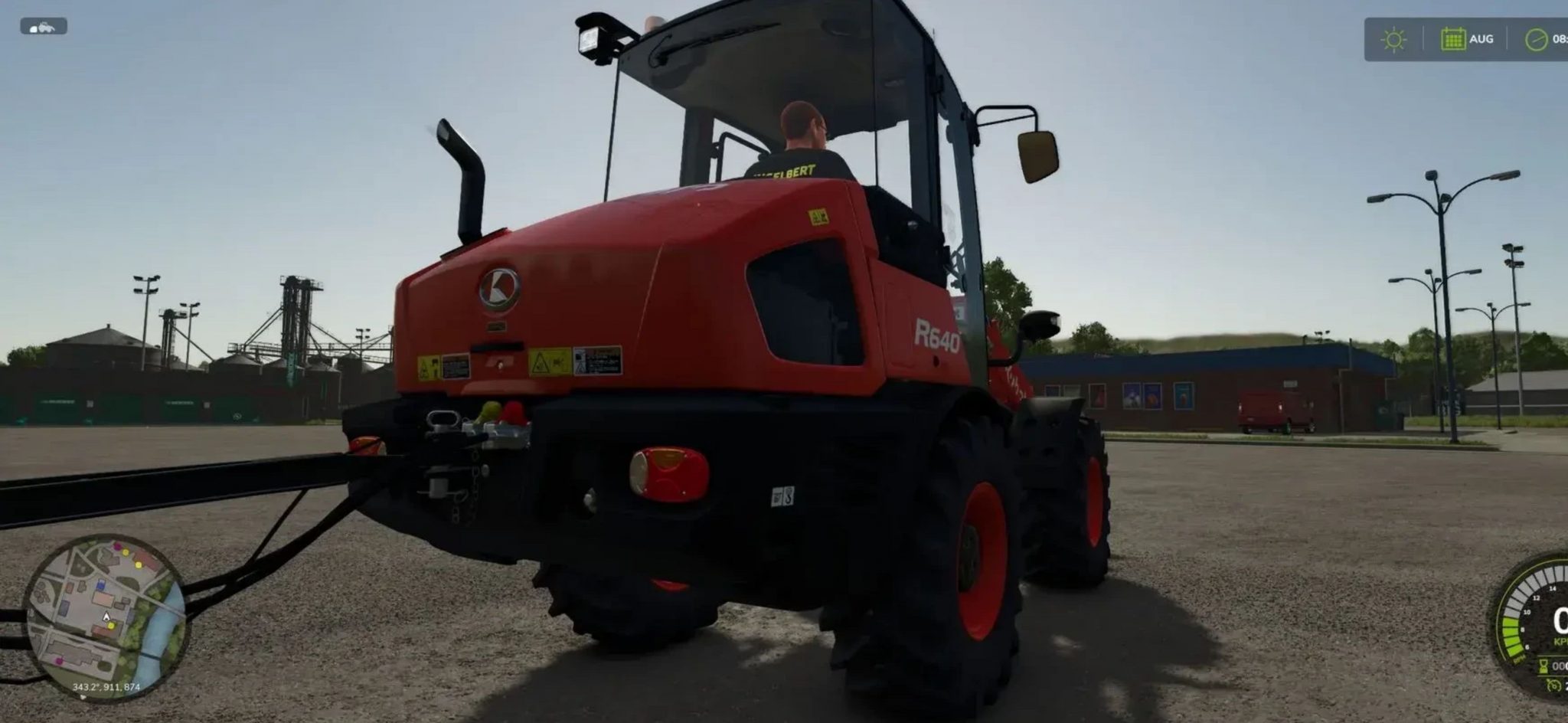 Kubota R640 compressed air and hydraulics v1.0