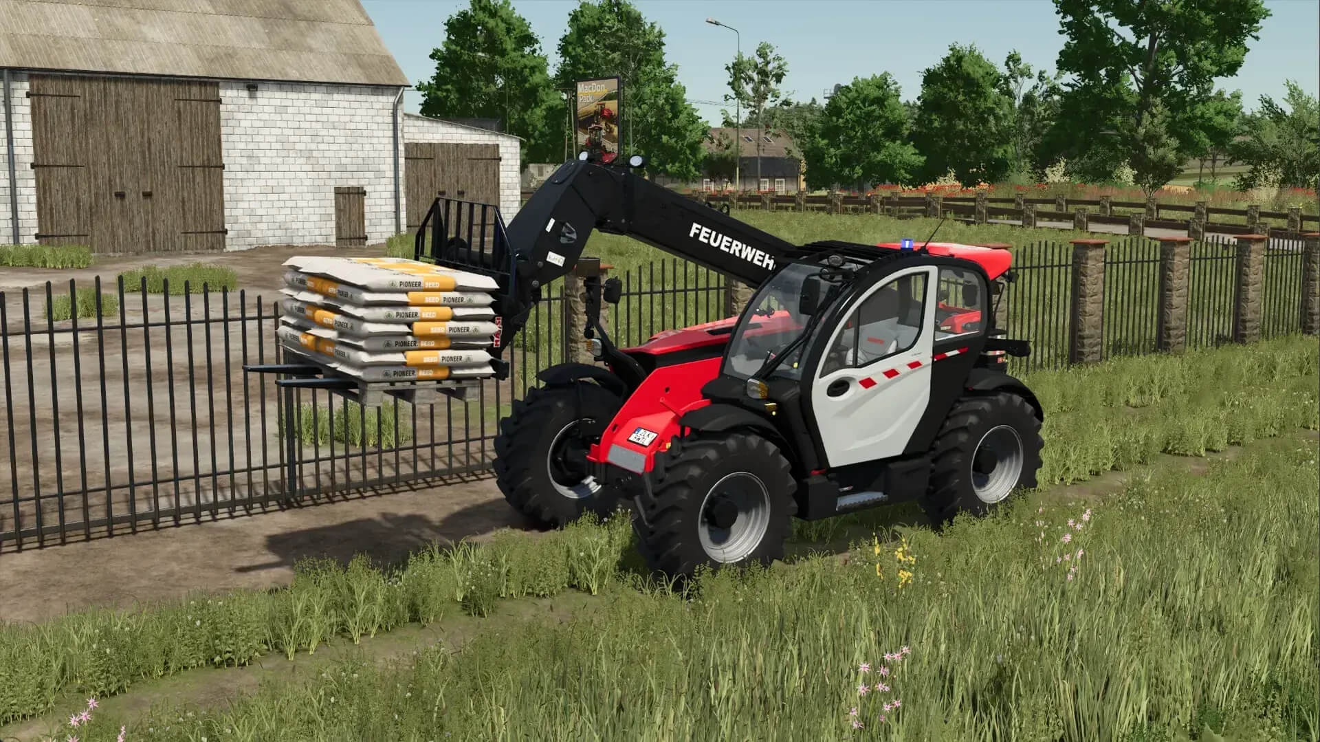 Manitou Fire Engine Telehandler v1.0