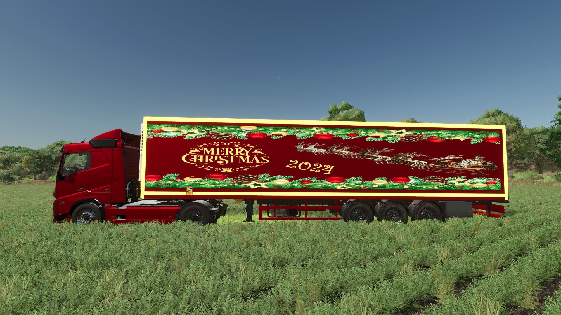 Merry Christmas Happy New Year Semi-Trailer V1.0