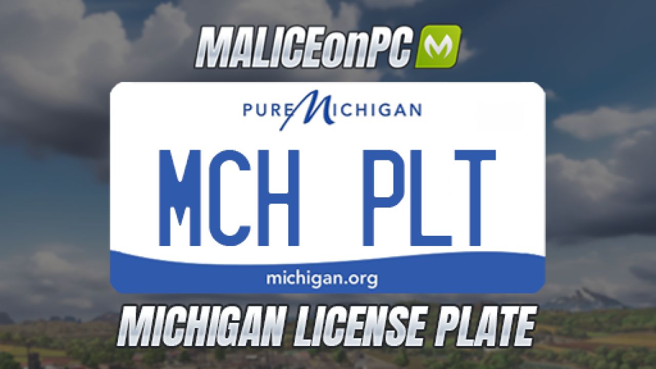 Michigan License Plate V1.0