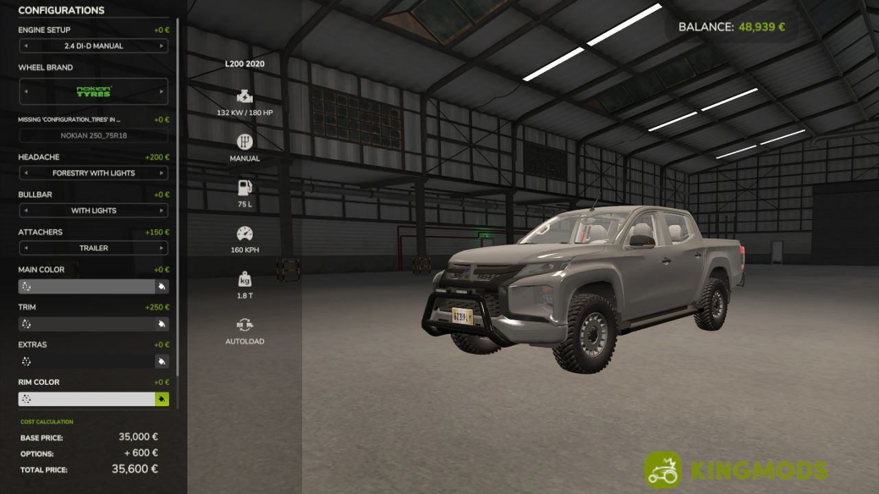 Mitsubishi L200 2020 BETA 2 v1.1