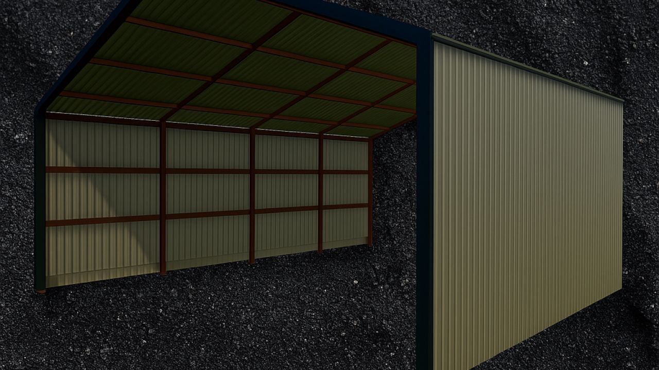 Open-ended pull-through shed V1.0