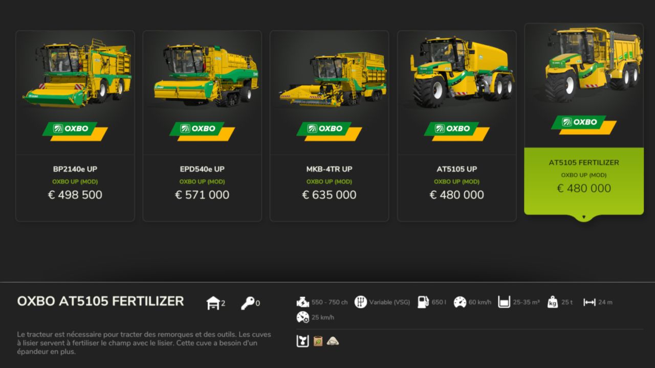 Oxbo UP Pack V1.1