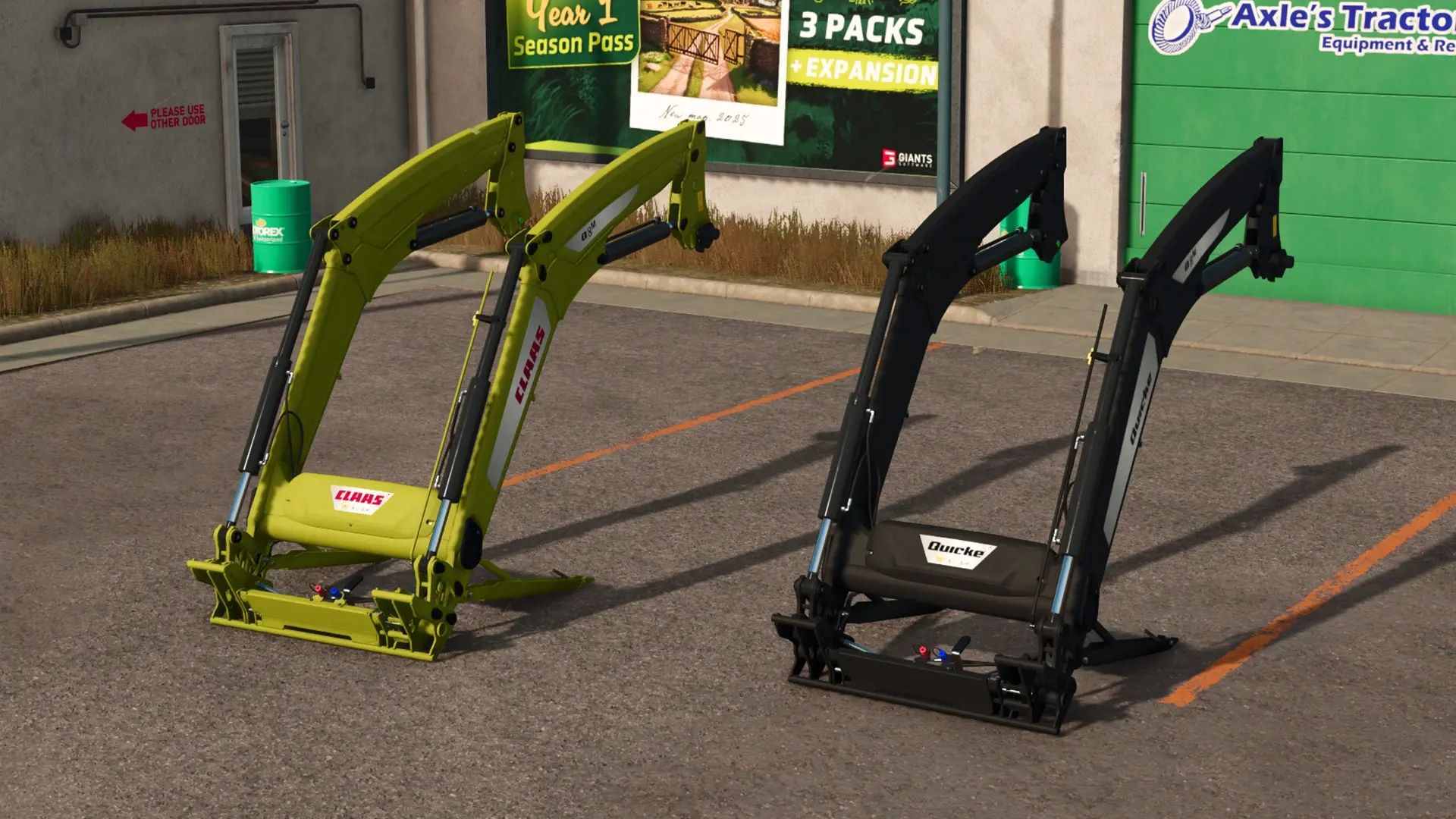 Quicke front loader set Q8M V1.0