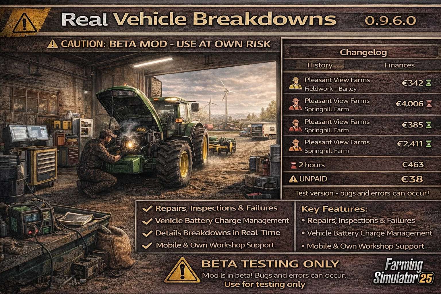 Real Vehicle Breakdowns v0.9.6.1