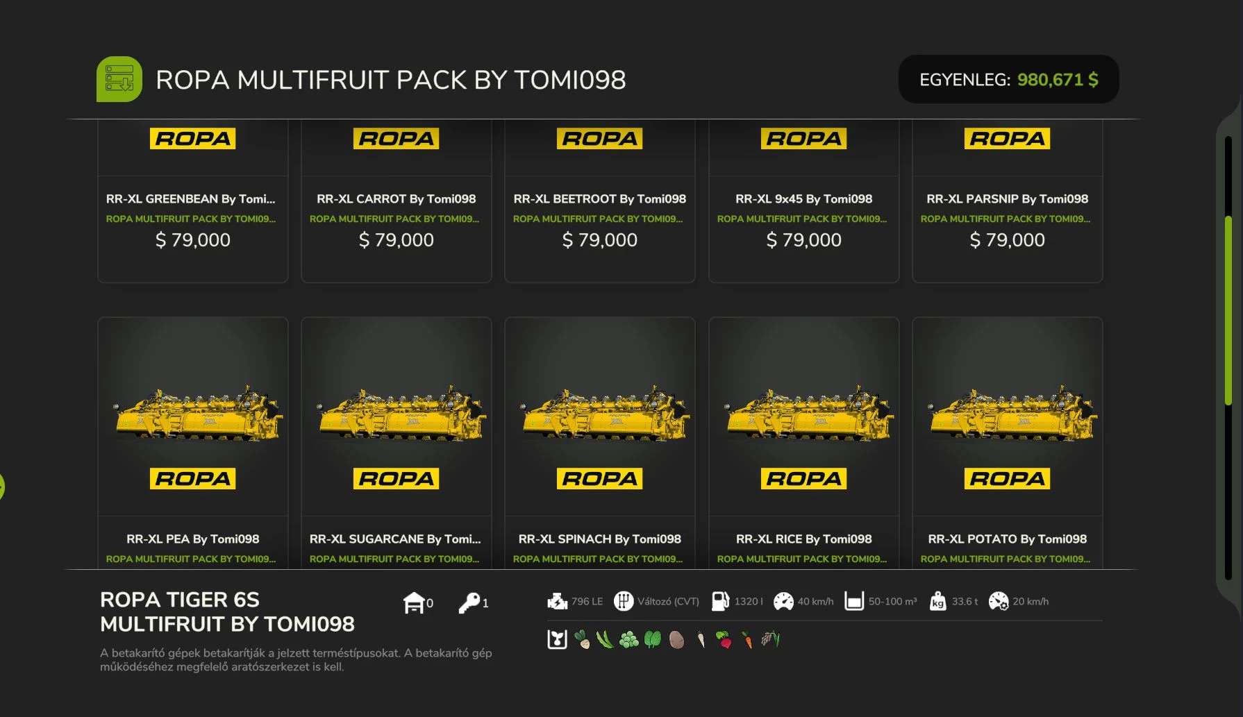 ROPA Multifruit PACK v1.0