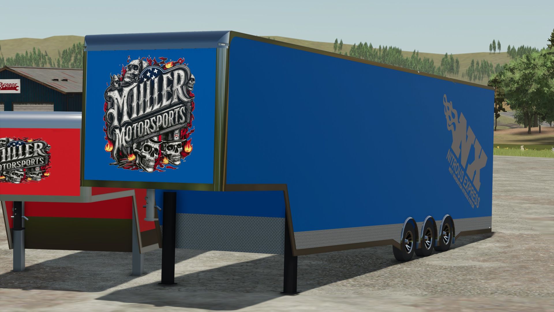 Semi-trailer for the transport of racing cars V1.0