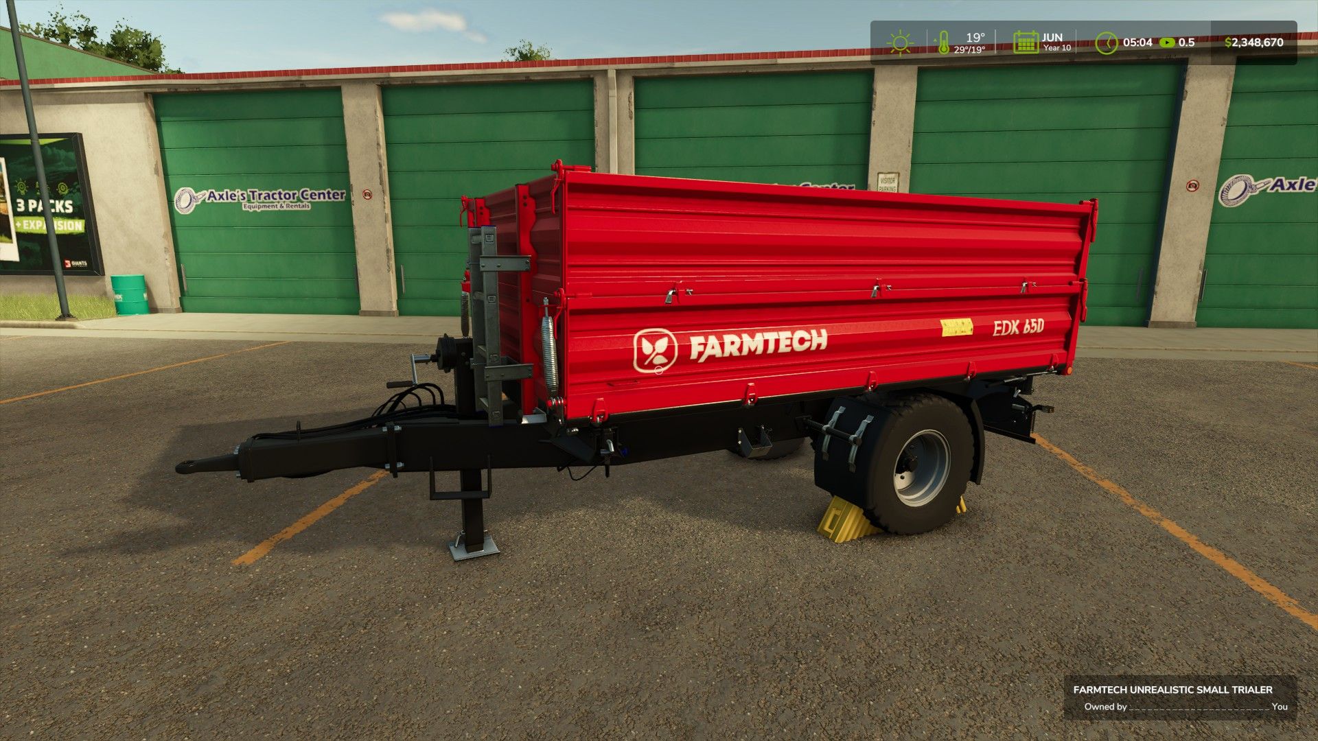Small Unrealistic Agricultural Trailer V4.2