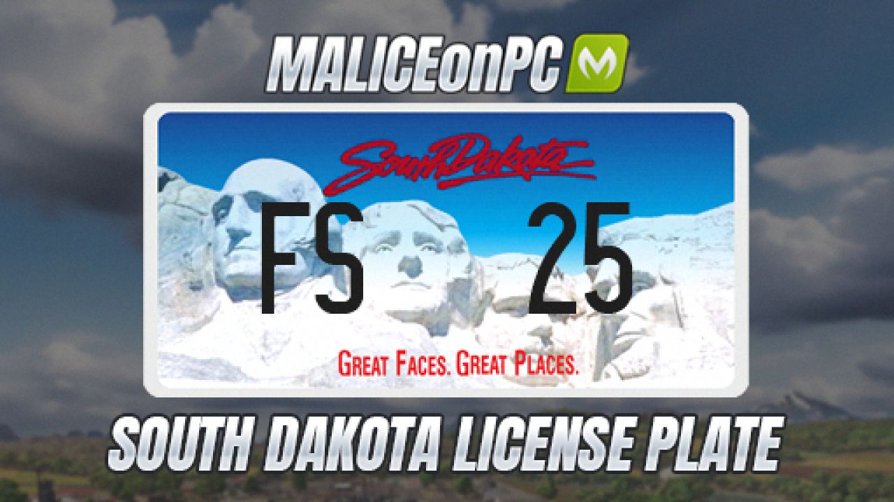 South Dakota License Plate V1.0