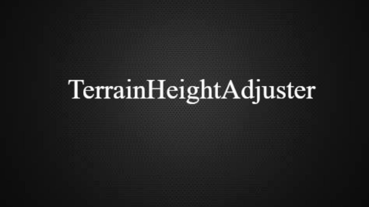 Terrain Height Adjuster V1.0.0.5