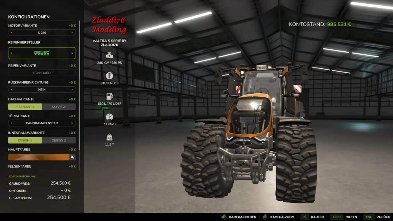 Valtra Series S Tuned (850hp) v1.0