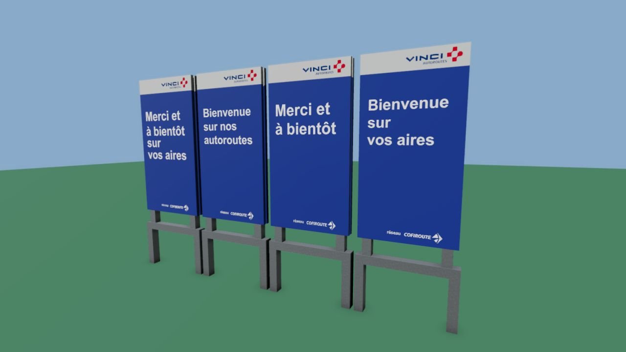 Vinci motorway panel pack Prefab V1.0