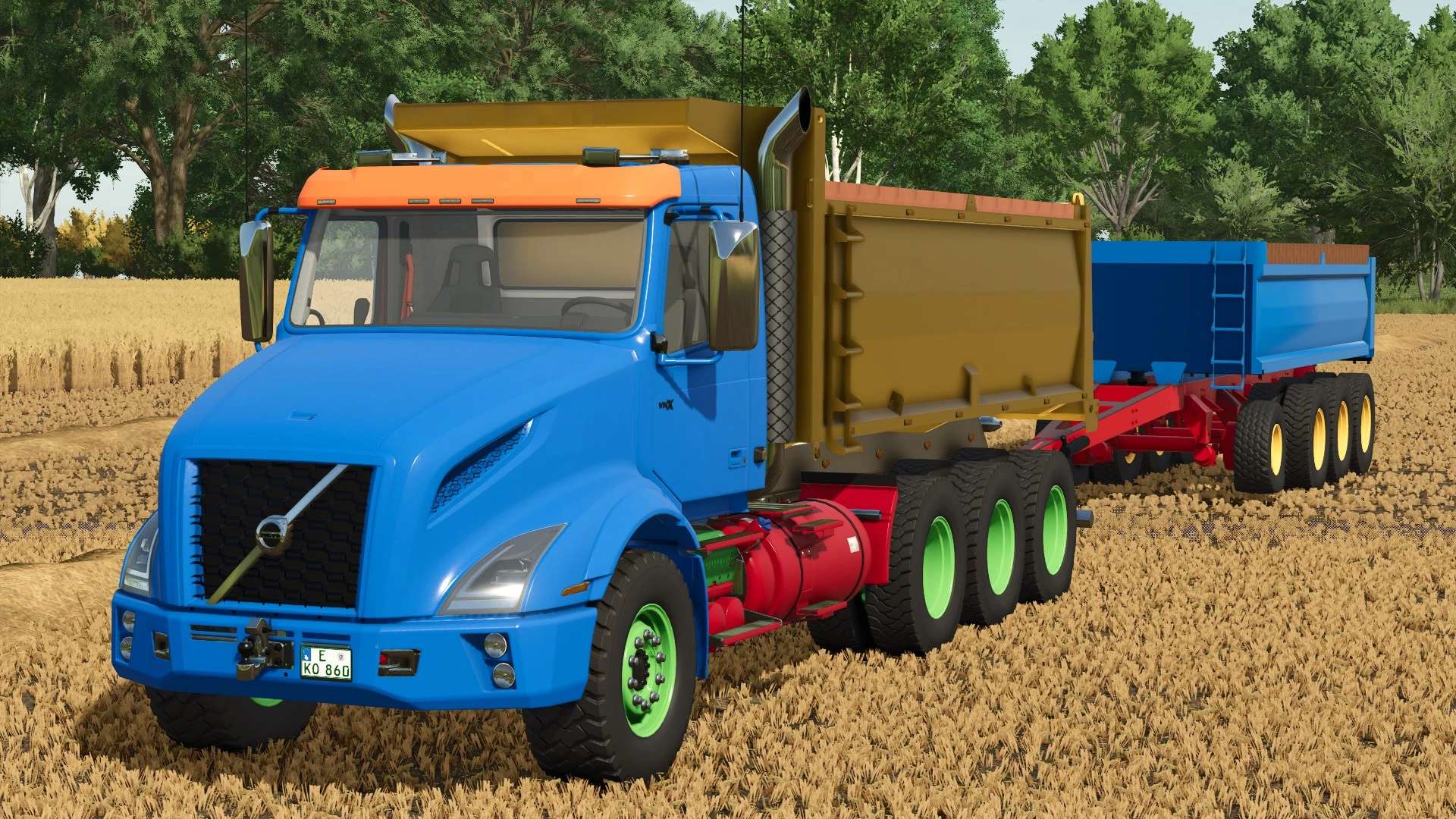 Volvo VNX 300 Dump Truck & Dump Pup Trailer v1.0