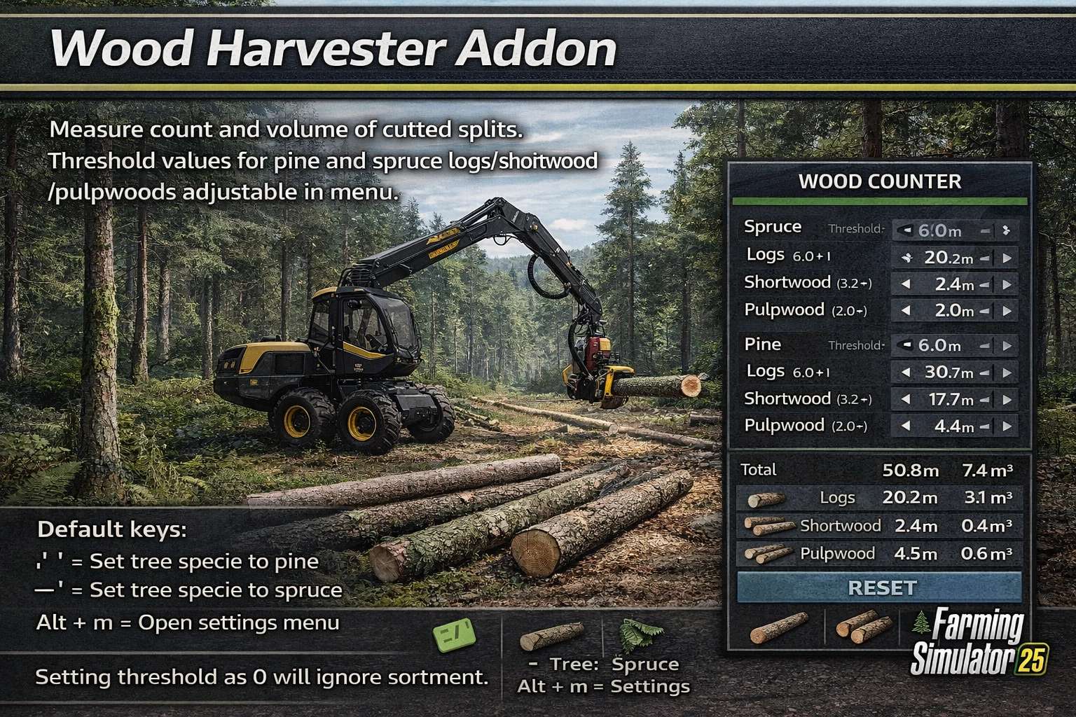 Wood Harvester Measurement v1.0.1