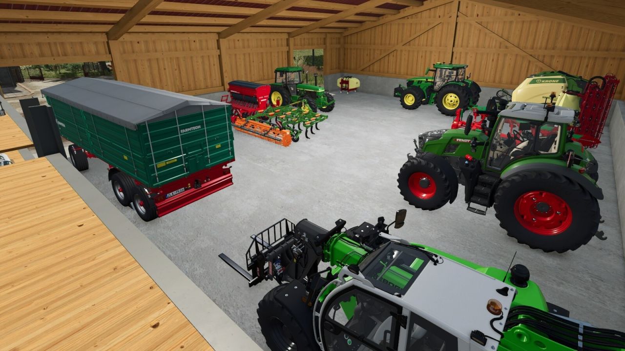 Woodbarn With Storage Shelves v1.0